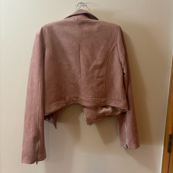 Kittenish Blush Faux Suede Like Jacket-NWT - Picture 2 of 11